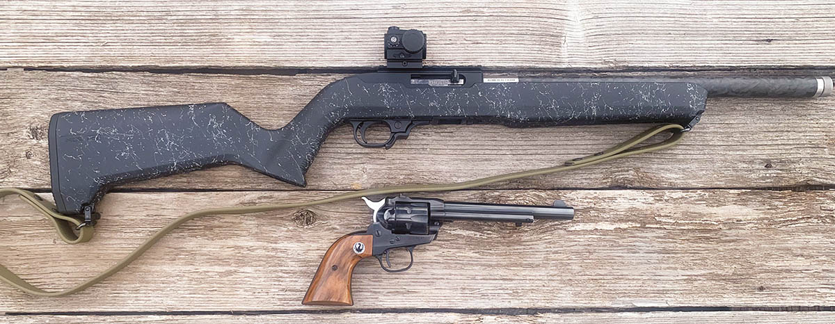 The signs of a fun day: lots of ammunition, targets and sunshine. The Skinner Sights rifle case is a perfect fit for the Ruger 10-22.